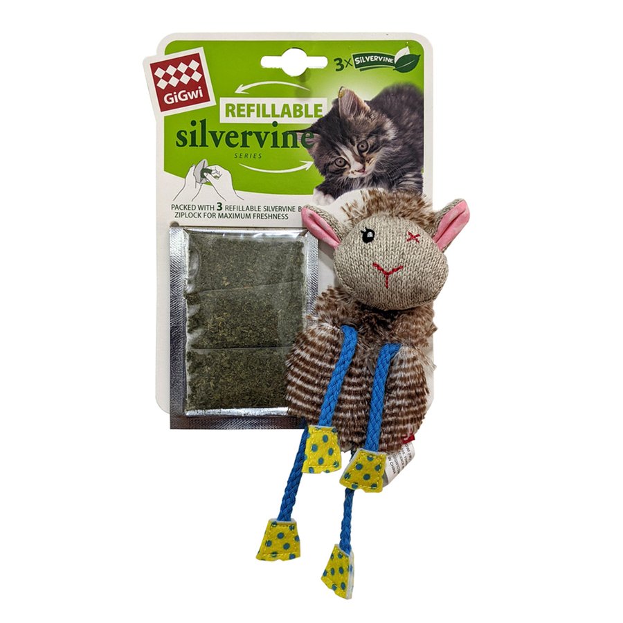 GiGwi Catnipli (Doldurulabilir) Koyun Kedi Oyuncağı