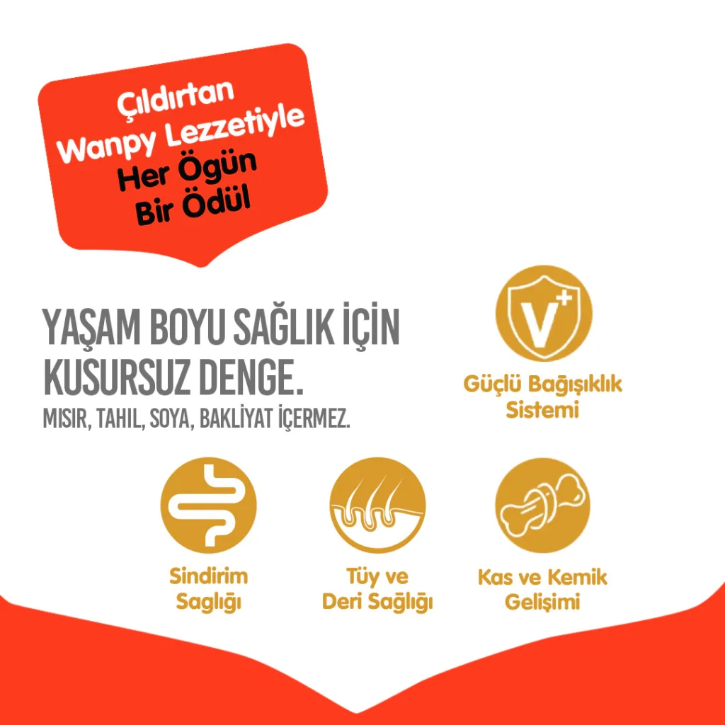Wanpy Ördekli Tahılsız Yetişkin Köpek Maması 1,5kg