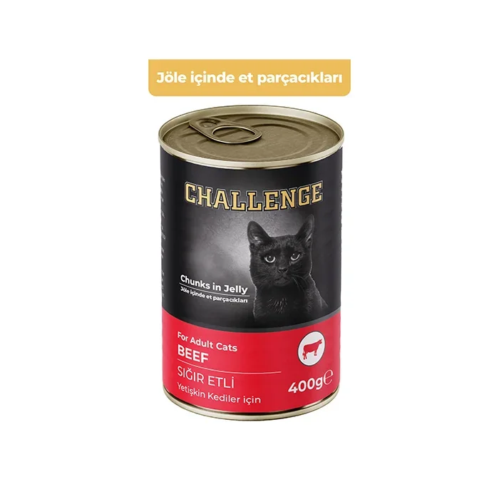 Challenge Sığır Etli Yetişkin Kedi Konservesi 400gr