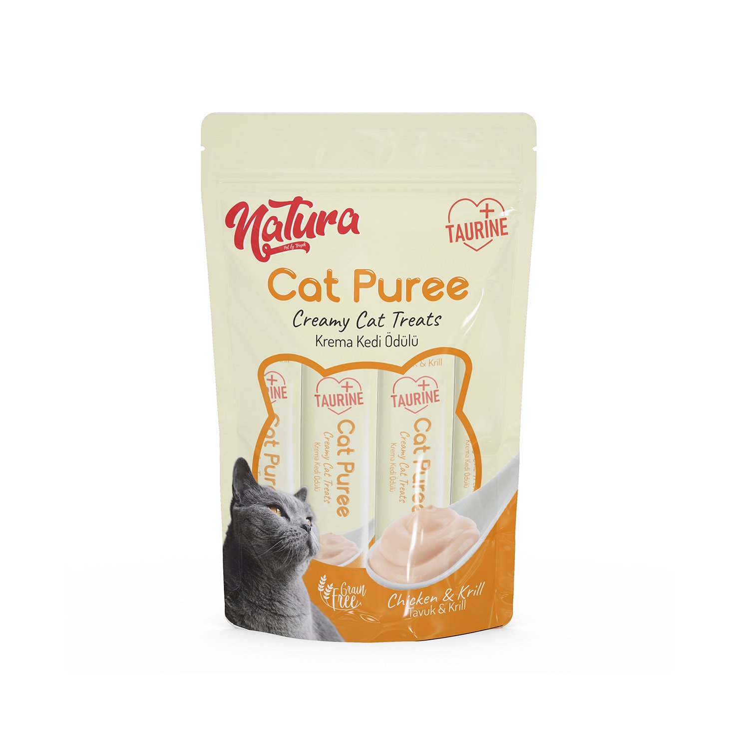 Natura Cat Pure Chiken&Karides Kedi Ödülü 5'li Paket