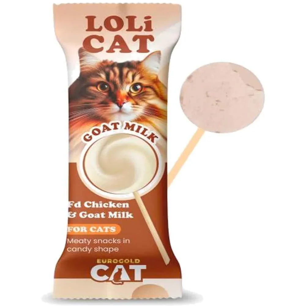 EuroGold Loli Cat FD Kedi Ödülü Keçi Sütlü 1,5 Gr LoliPop