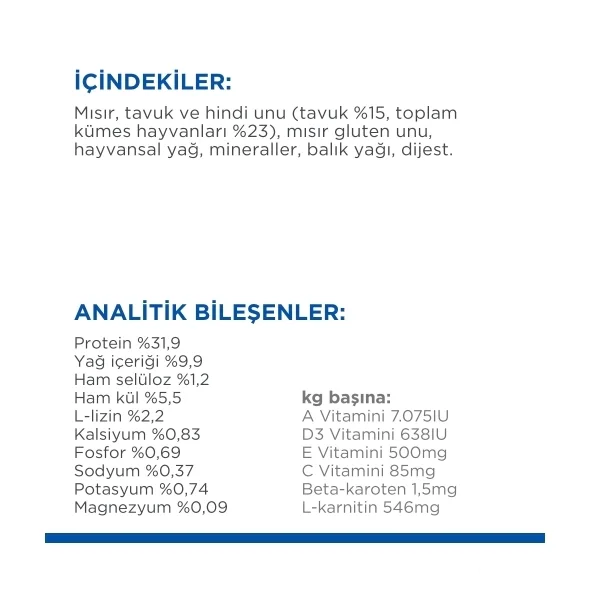 Hill's SCIENCE PLAN Tavuklu Kısırlaştırılmış Kedi Maması 1,5kg