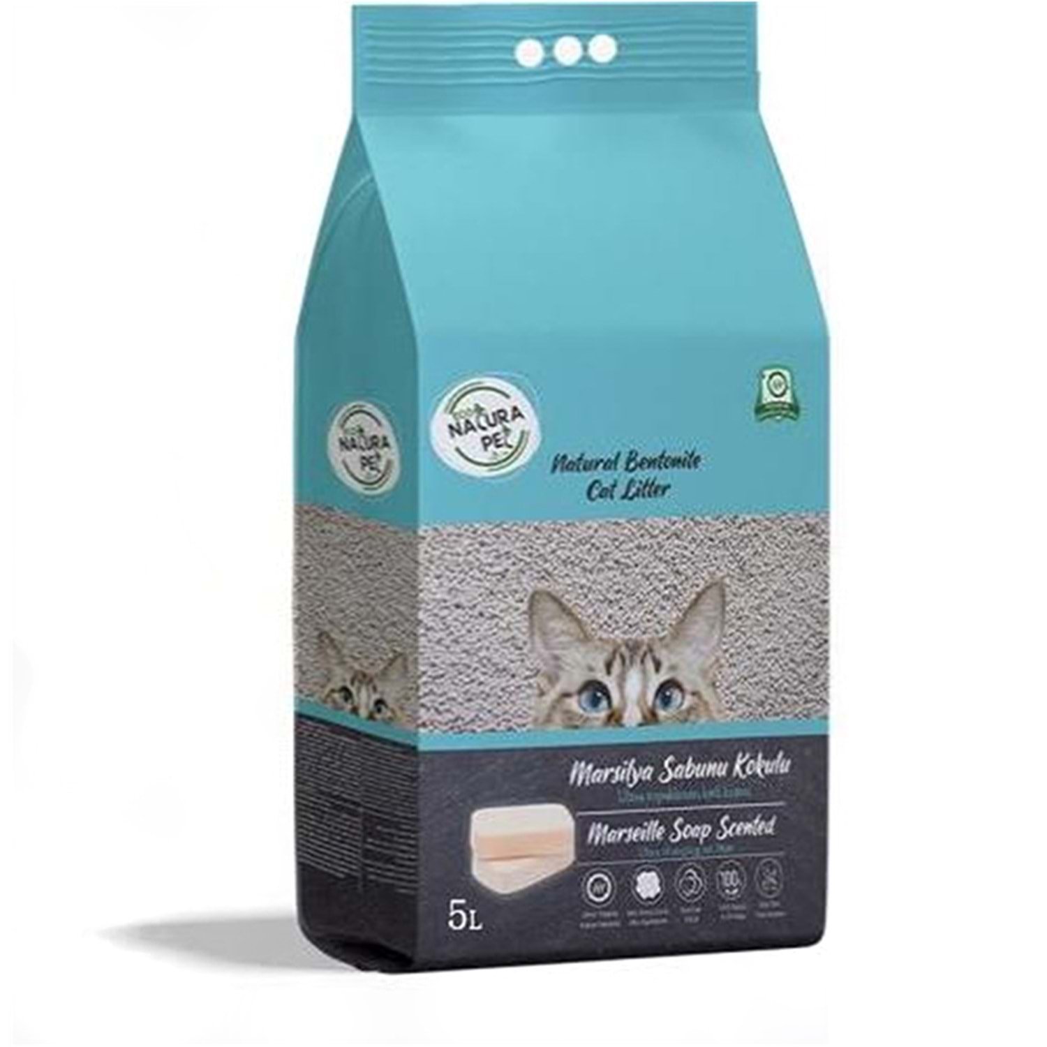 Eco Natura Marsilya Sabunu Kokulu İnce Taneli Kedi Kumu 5 Lt
