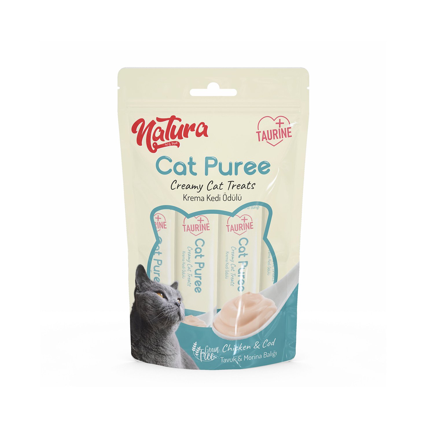 Natura Cat Pure Cod&Chiken Kedi Ödülü 5 Adet